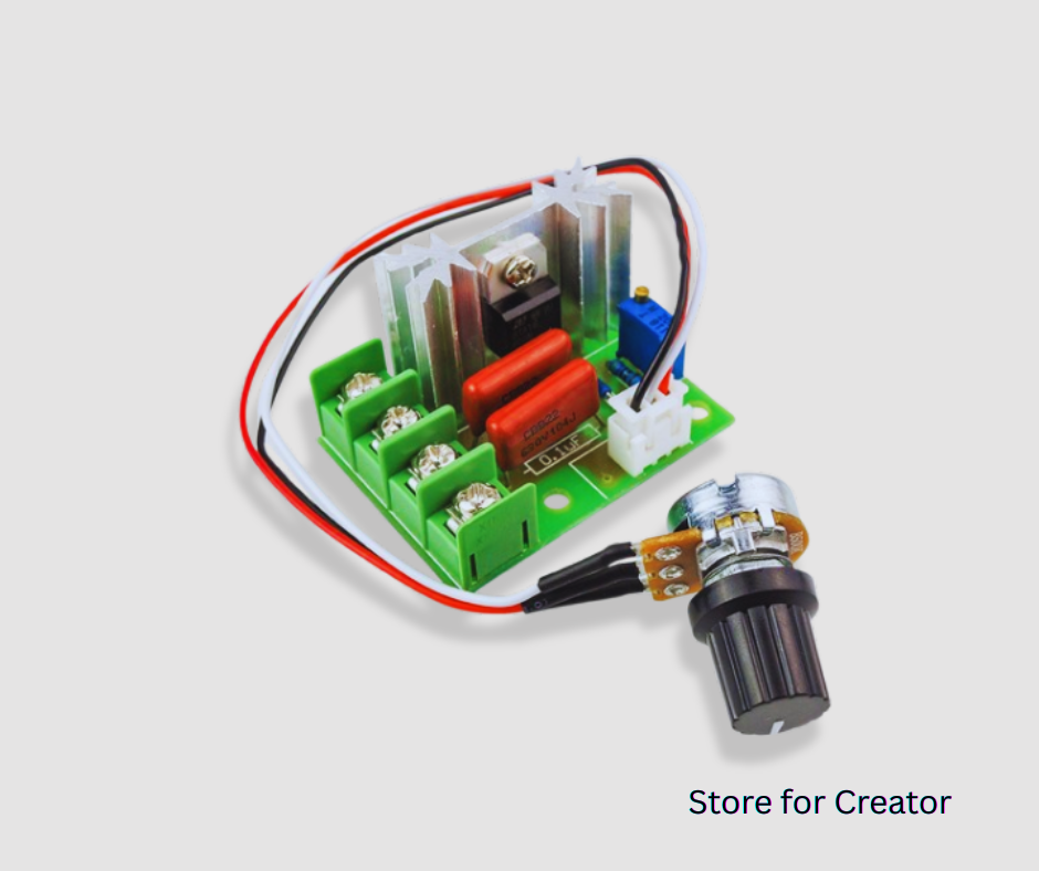 Motor Speed Controller Voltage Regulator with External Knob(2000W,25A,50-220V AC)