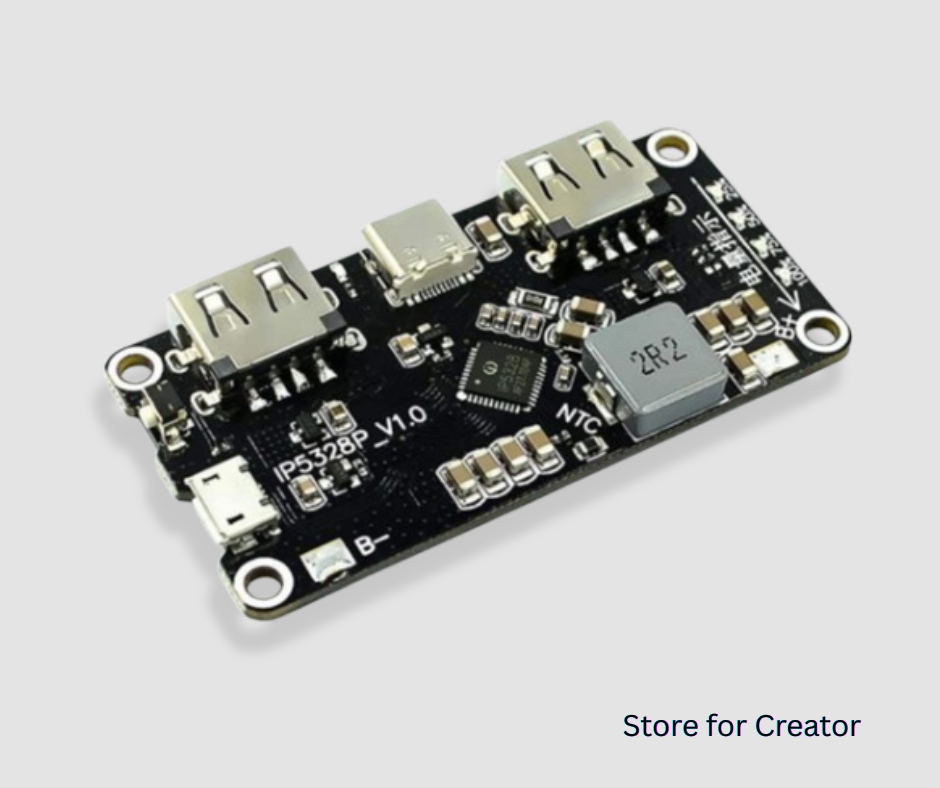 IP5328P Power Bank Module with 5V 9V 12V Step up Fast Quick Charging (5V 3.1A, QC2.0 QC3.0, Dual USB Output, Micro and Type-C Input)
