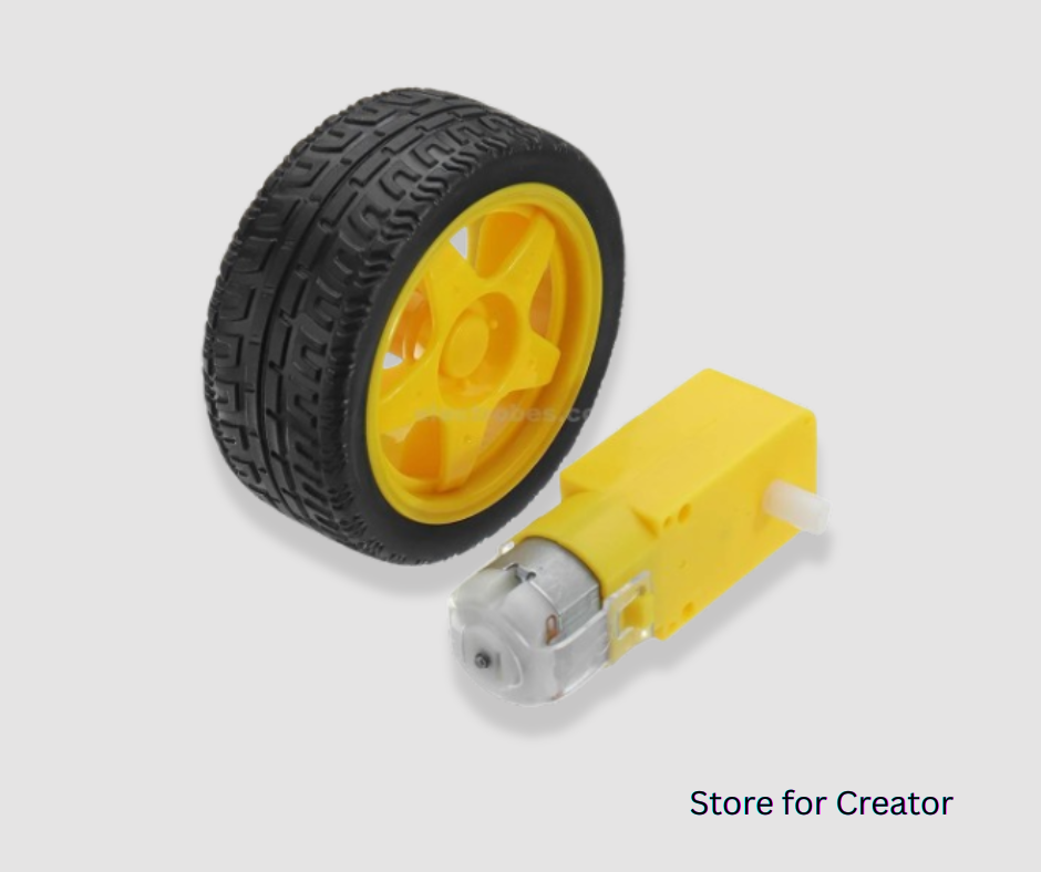 Smart Car Wheel + DC Gear Motor