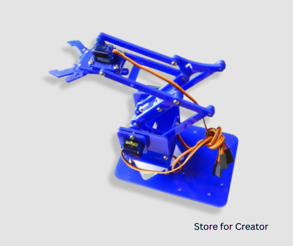 Acrylic Robotic Arms Frame (4 DOF)