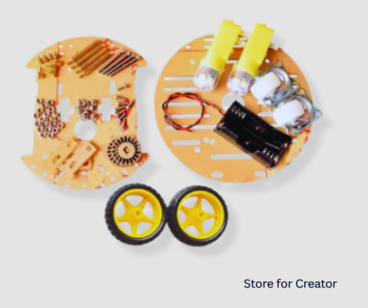 2WD Smart Car Chassis Kit (Acrylic Frame)