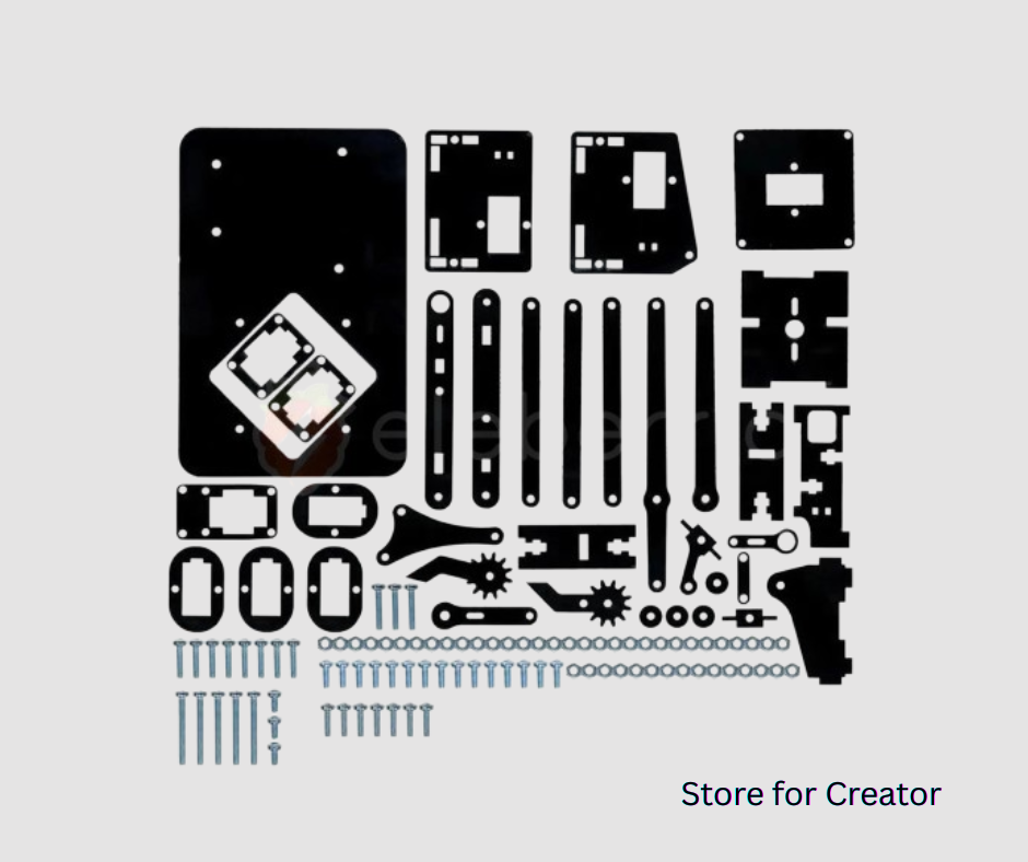 Acrylic Robotic Arms Frame (4 DOF)