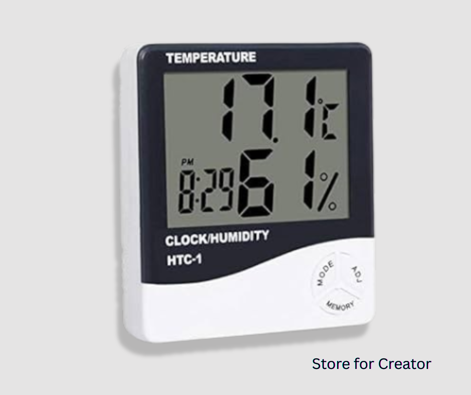 HTC-1 Digital Thermometer Hygrometer Clock