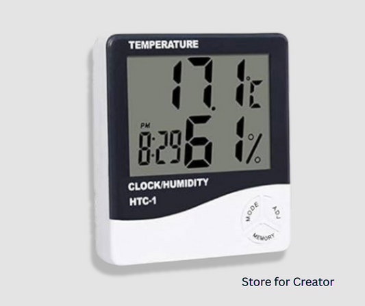 HTC-1 Digital Thermometer Hygrometer Clock