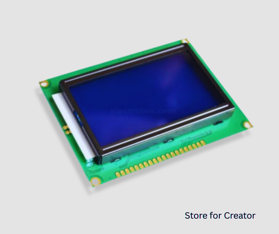 128×64 Graphic LCD Display Module (Blue)