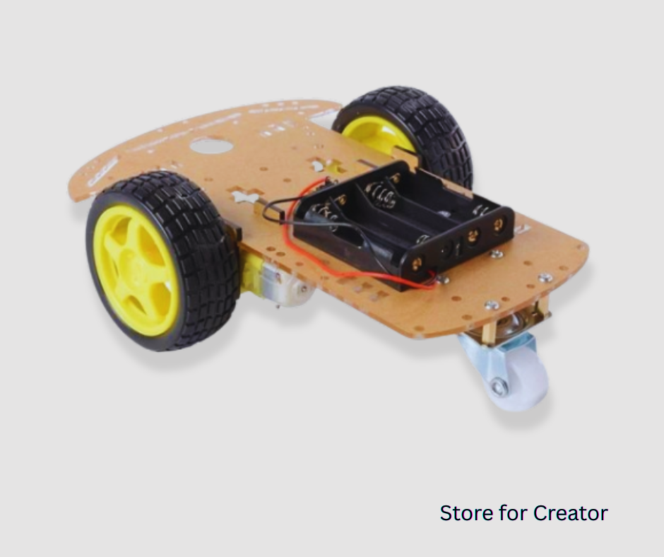 2WD Smart Car Chassis Kit (Acrylic Frame)
