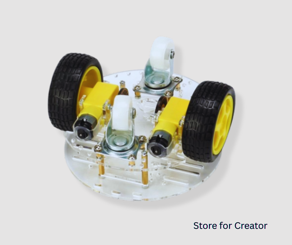 2WD Smart Car Chassis Kit (Acrylic Frame)