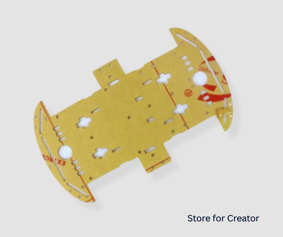 4WD Smart Car Chassis Plate (Acrylic Frame)
