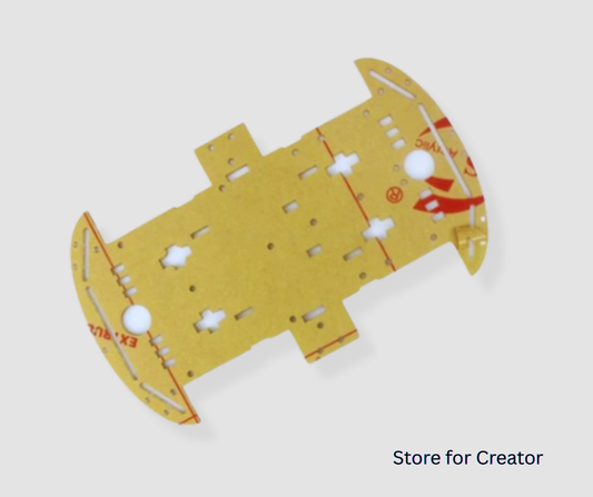 4WD Smart Car Chassis Plate (Acrylic Frame)