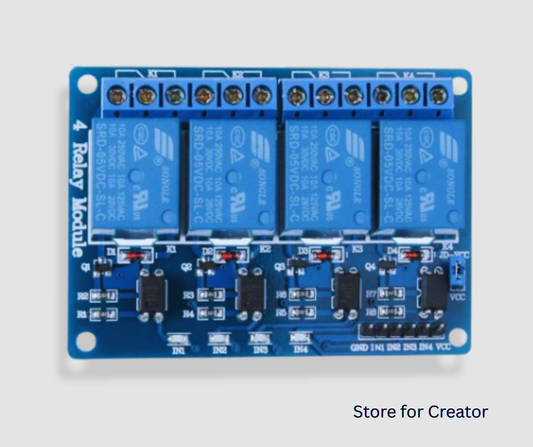 4 Channel Relay Module (5V,10A)