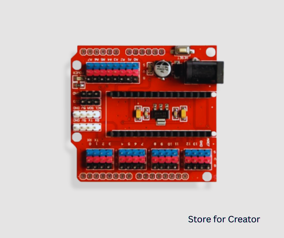 Arduino Nano Extension Board Red ( I/O )