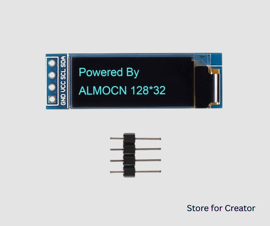 0.91 OLED Display Module (White)