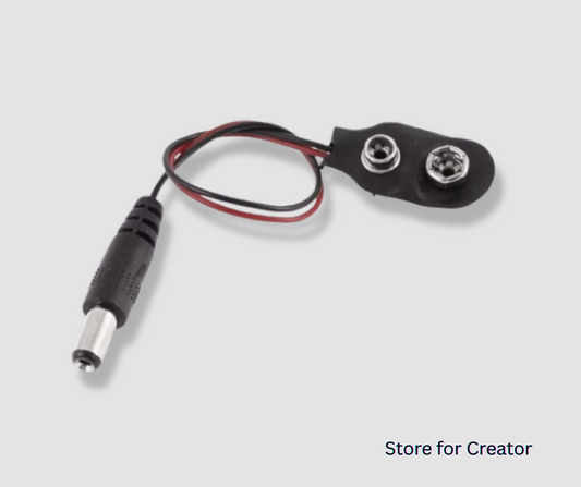 9V Battery DC Jack Adapter(length-14cm, socket Jack-5.5×2.1mm)