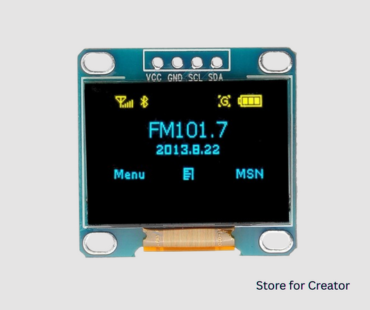 0.96 OLED Display Module (128×64) (White)